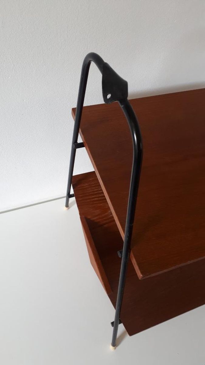 Vintage Lectuurtafel Bijzettafel Tekhouten Lectuurrek image 6