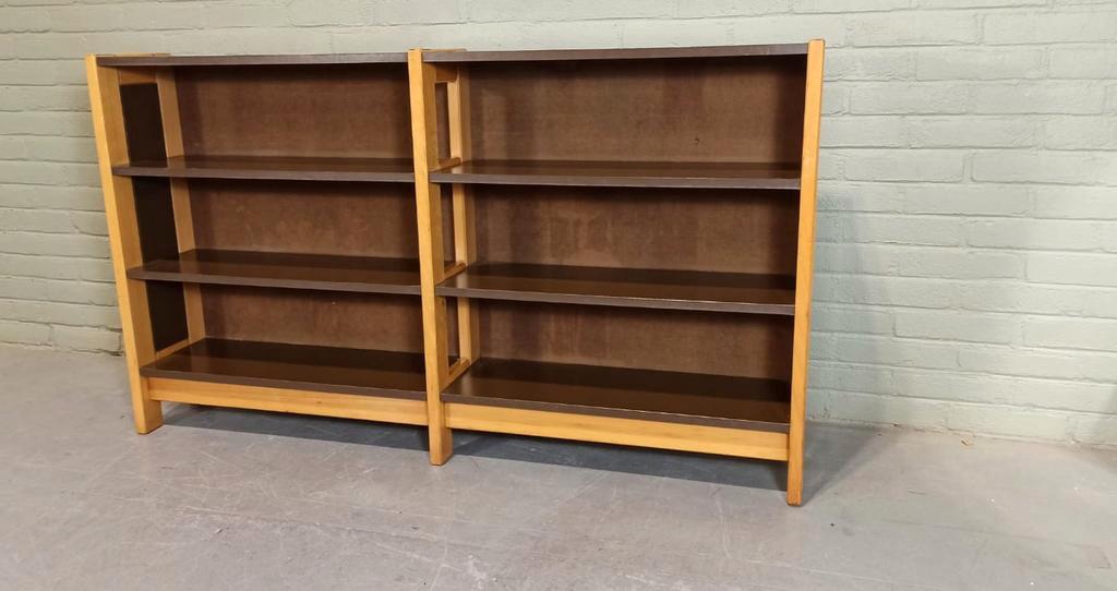Vintage Design Houten Boekenkast Wandmeuble image 3