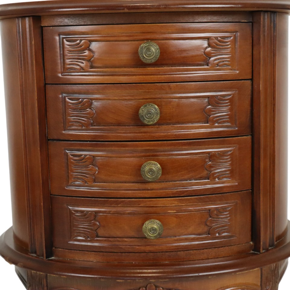 Apothekerskast HWC-A43, ladekast, massief dennenhout, vintage shabby look 152x81x34cm