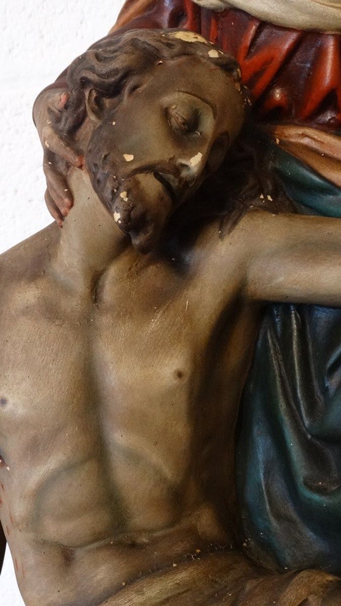 Groot Pieta Beeld Van Ch. Proost Sartini Antwerpen. image 6
