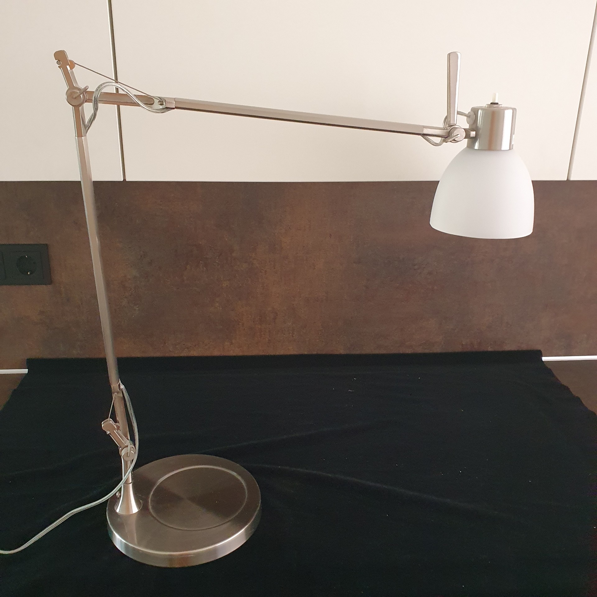 Bureaulamp - Tafellamp - Metaal - Zilverkleurig - Verstelbaar image 3