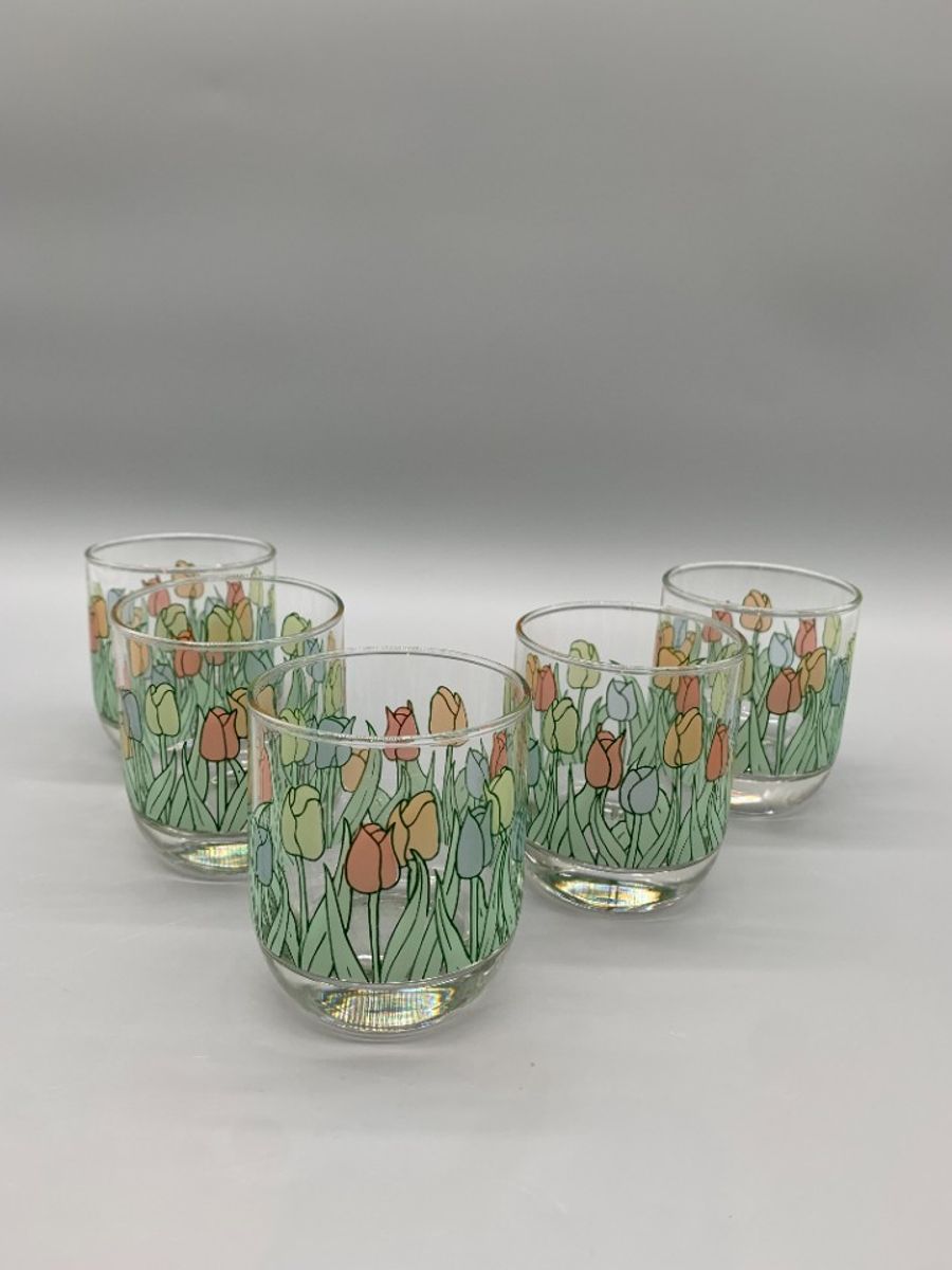 Set Sap Glazen Tulp Pastel 5 Stuks image 4