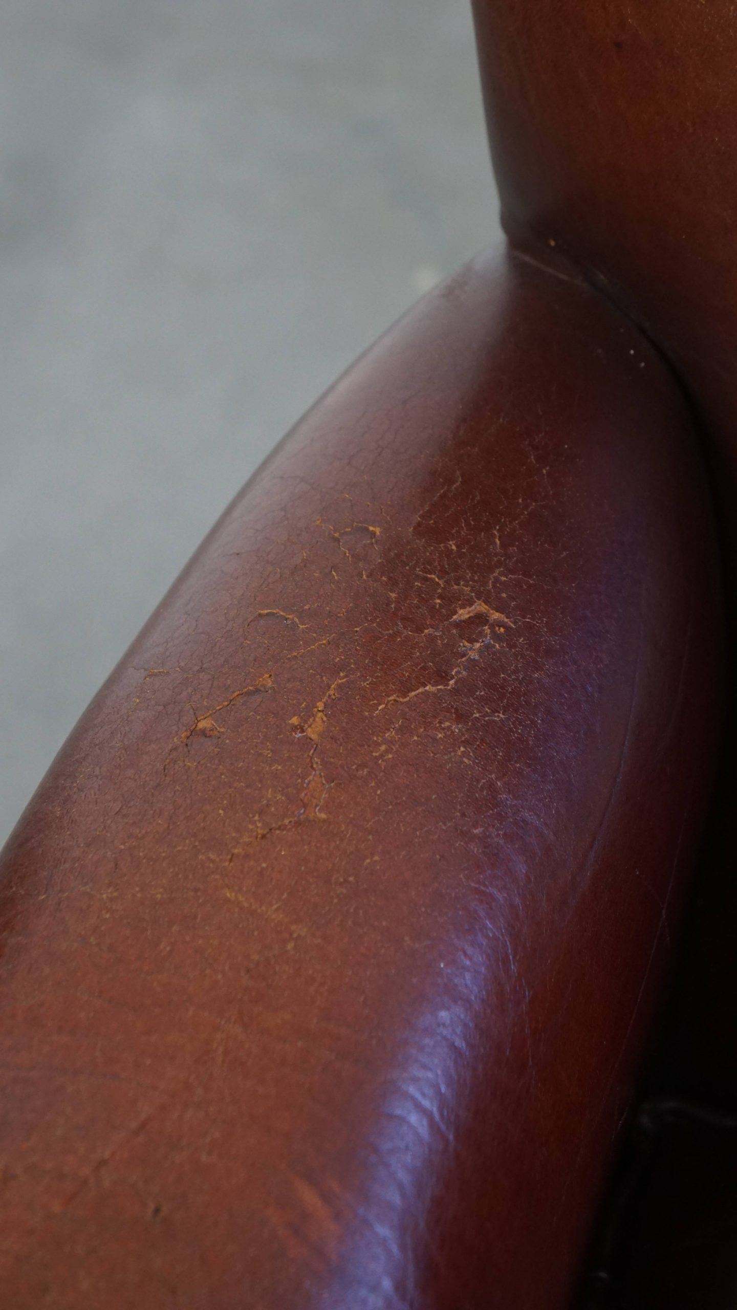 Karkatervolle Vintage Schapenleren Armchair/ Fauteuil Met Warme Kleuren En Een Mooi Patina image 12