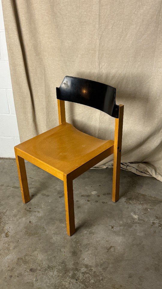 4X Beuken Stapelbare Stoelen image 13