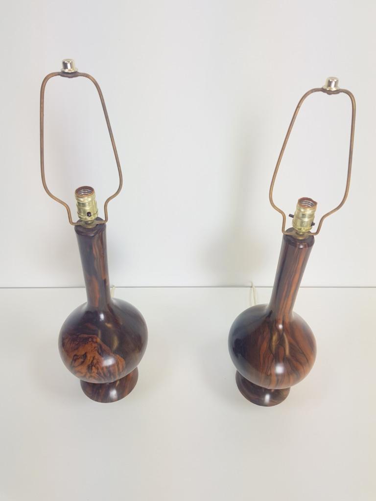 Set 2 Vintage Tafellamp Palissander Mid Century '60 Design image 14