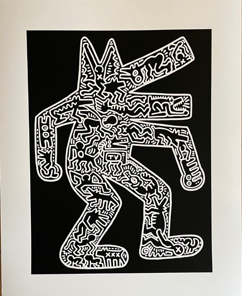 Keith Haring (1958-1990), Dog, 1985, Licensed By Artestar Ny, Printed In U.K. image 2