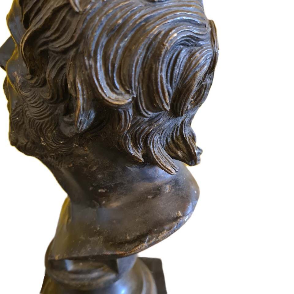 Italiaans Bronzen Buste Van Seneca image 5