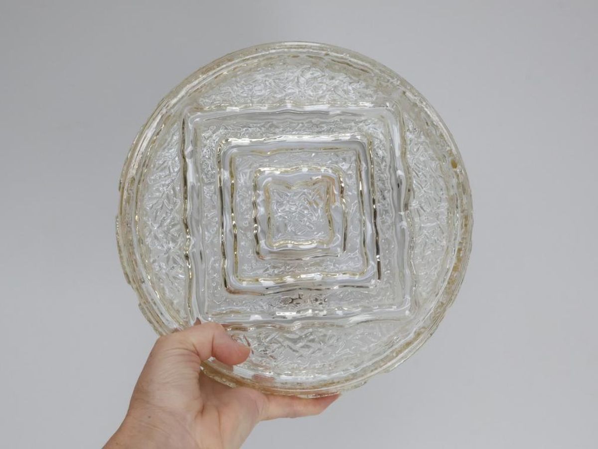 Vintage Plafondlamp | Glas | Jaren 70 image 6