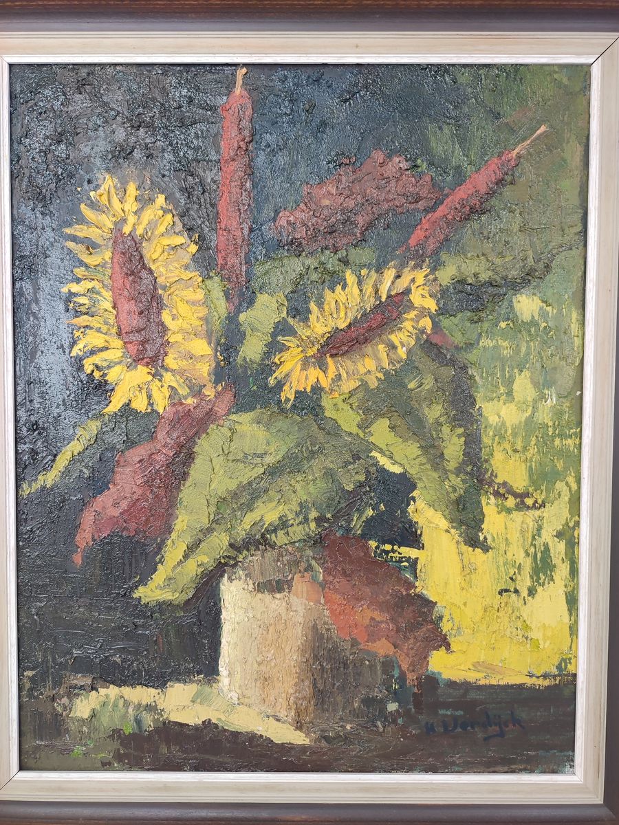 H. Verdijck - Stilleven Met Zonnebloemen image 2