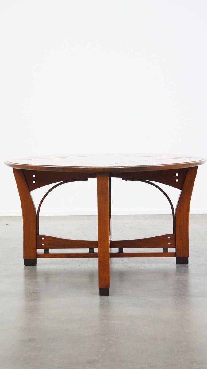 Ovale Schuitema Salontafel Uit De Jugendstil/ Art Nouveau Design Serie Met Mooie Patronen image 4