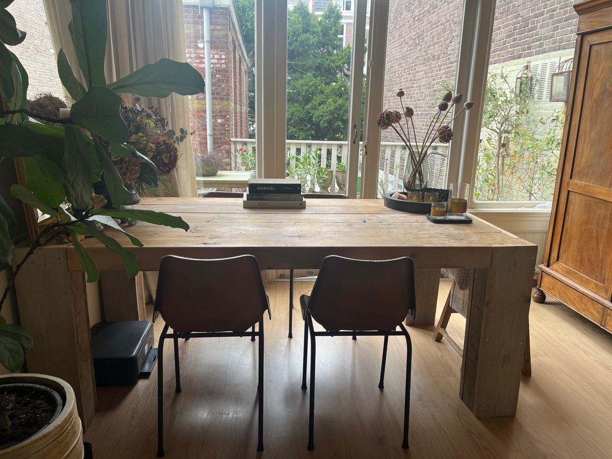 Stoere Steiger Houten Tafel : 200x105 image 5