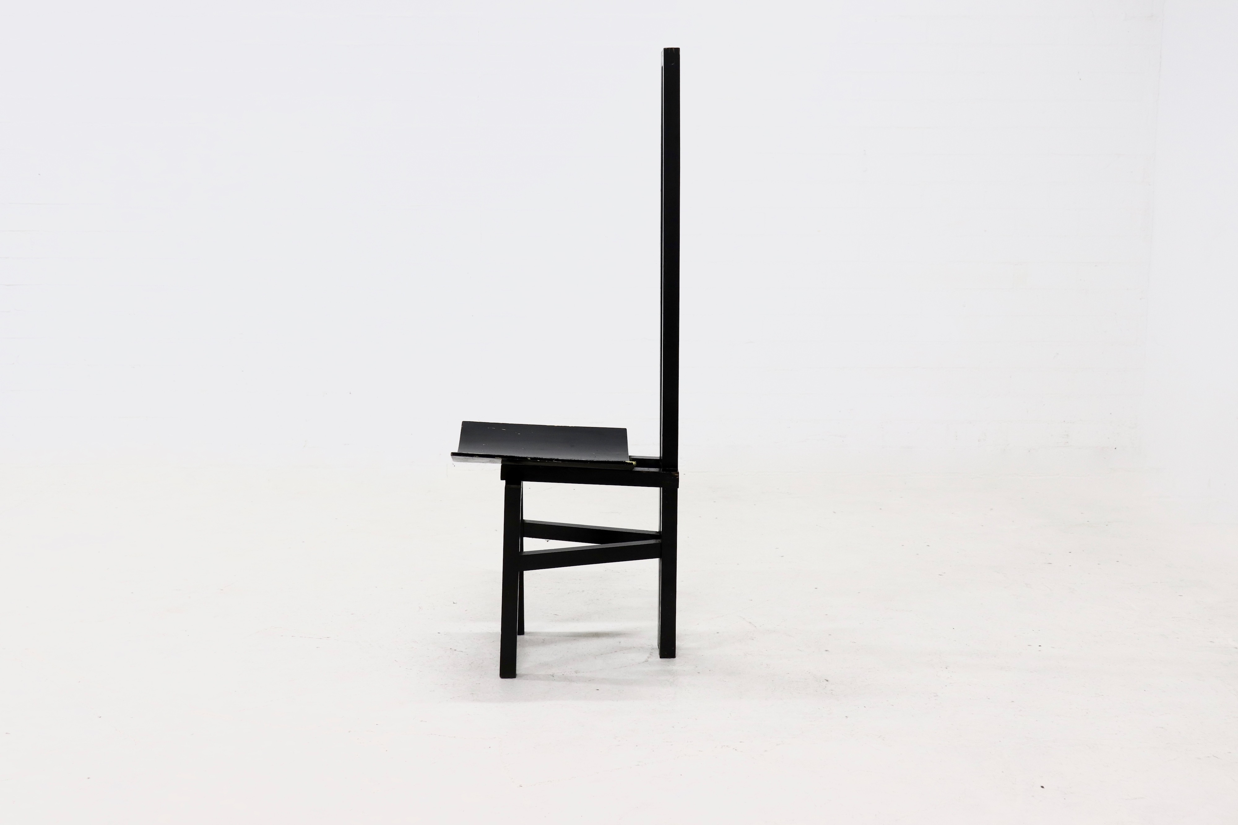 Constructivist High Back Side Chair 1950S image 4