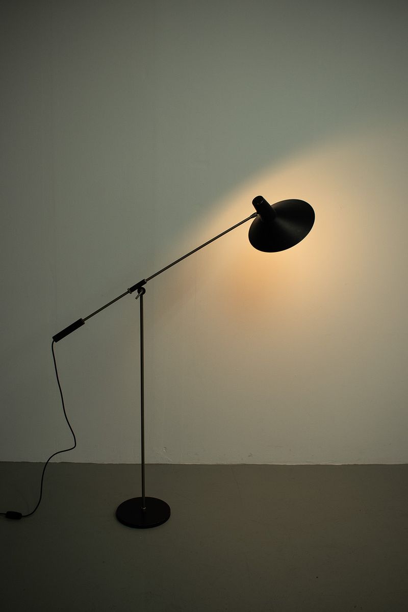 Bijzonder Fraaie, Verstelbare, Fifties Vloerlamp image 4