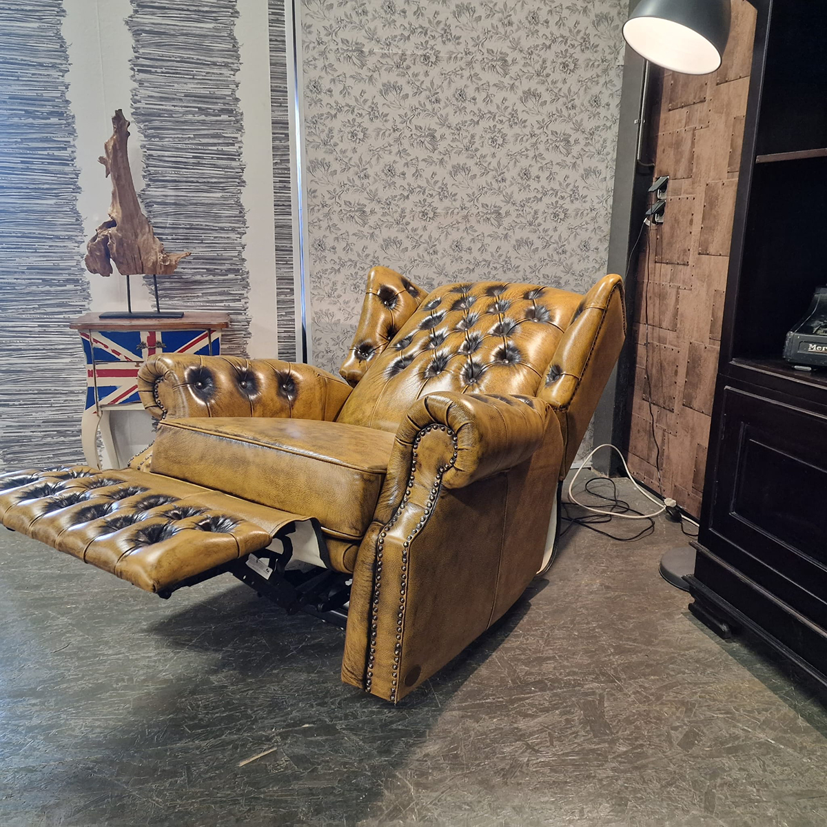 Chesterfield Tremblay Relaxfauteuil - Antiek Whiskey image 8