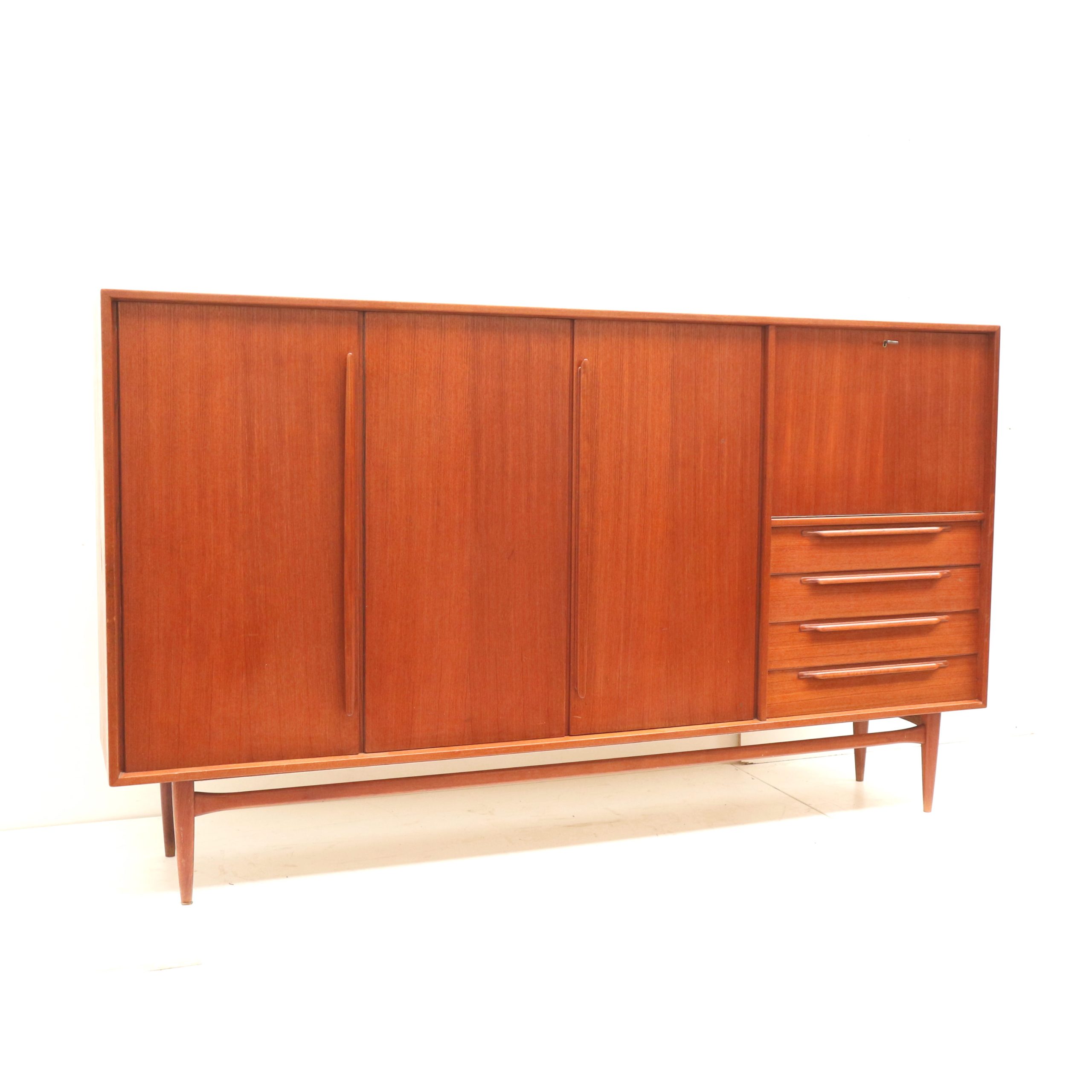 Vintage Highboard / Dressoir Van Heinrich Riestenpatt Gemaakt In De Jaren '60 image 11