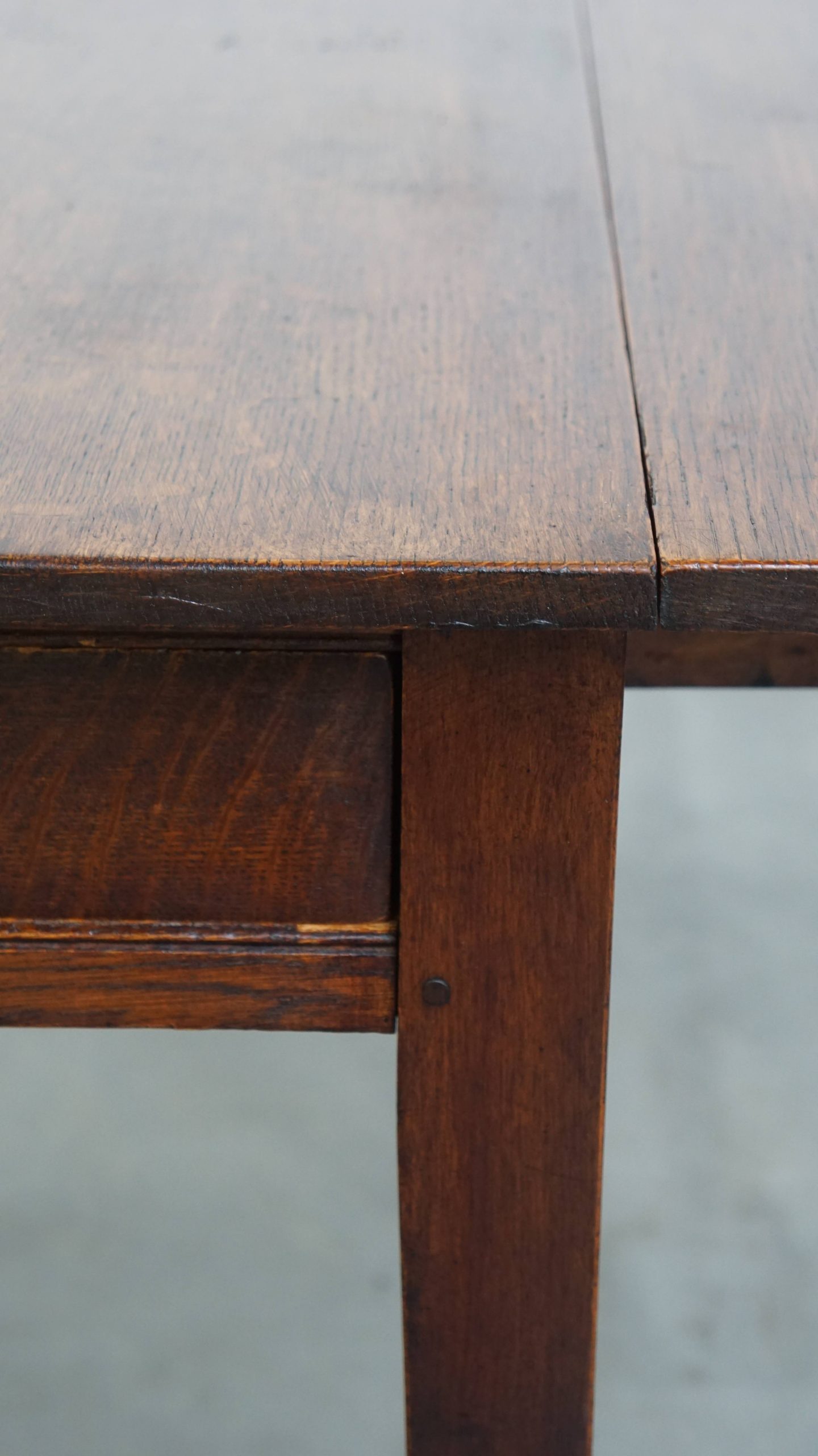 Leuke En Praktische Engelse Antieke Pembroke/ Side Table/ Eettafeltje Van Eikenhout image 16