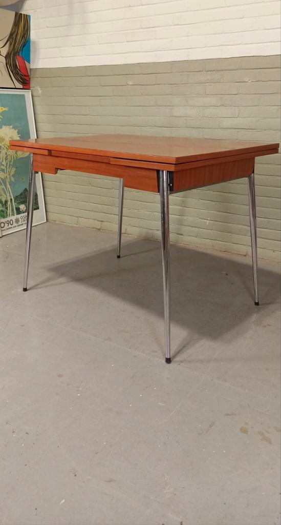 Vintage Formica Uitschuifbare Eettafel image 6