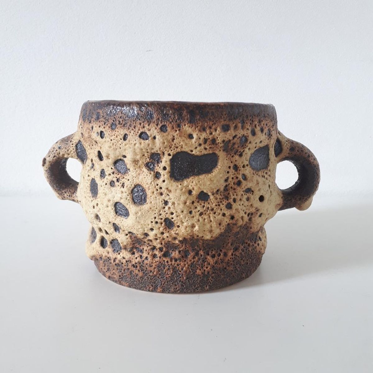 * Vintage Bloempot Lava Pot Fat Lava Retro Pot Jaren 70 image 2