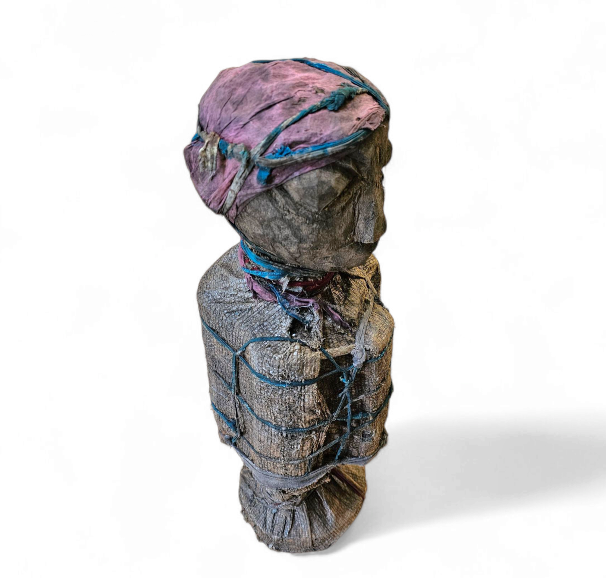 African Sculpture / Multi Material Figure / Height 65 Cm / 1970s image 14