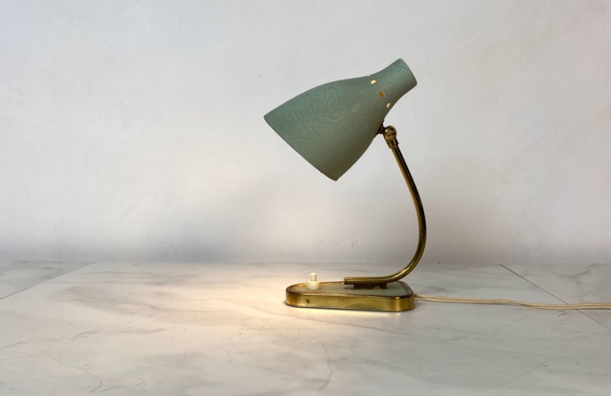 50s Groen Lampje, Vintage 1950. image 5