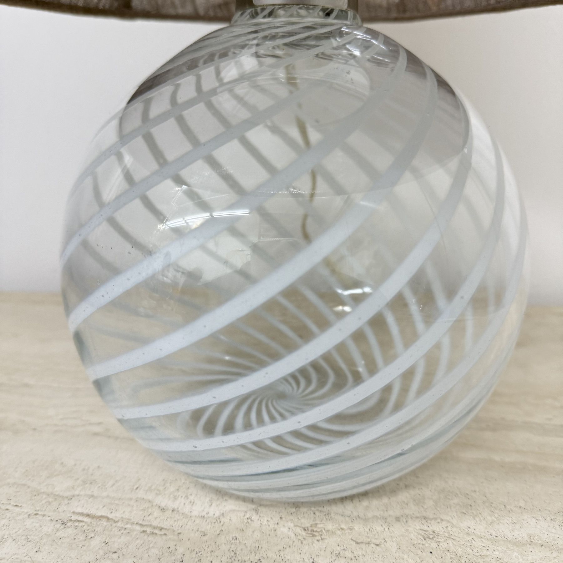 Mid-century Design Holmegaard Swirl Lamp , 1970s Denmark image 6