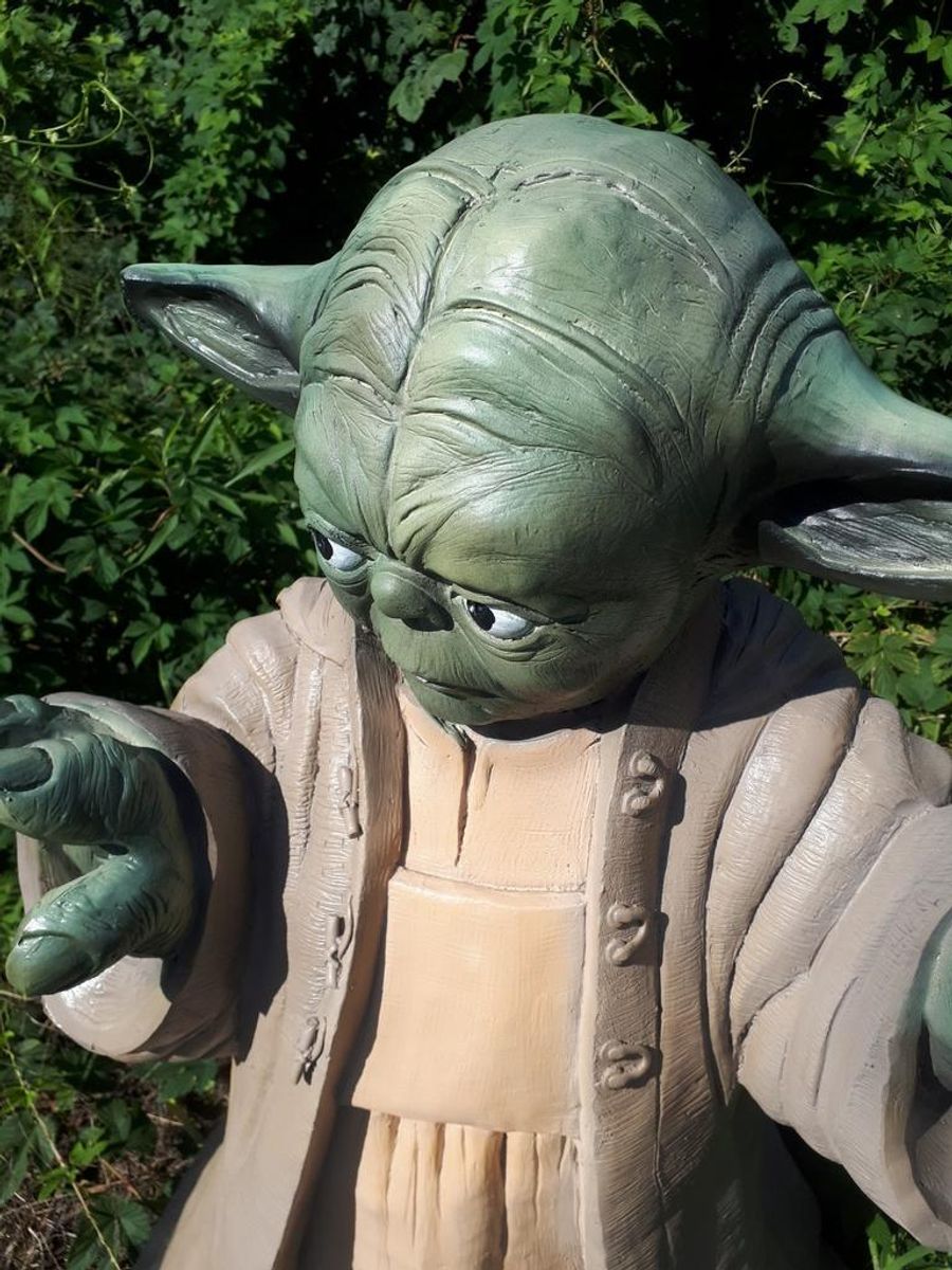 Xxl Yoda Beeld Van Fiberglass Of Kunststof Star Warsstarwars image 8