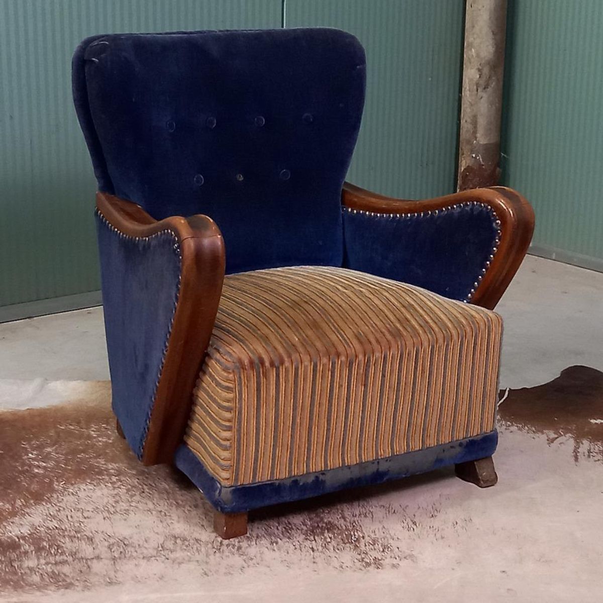 Uniek Frans Antiek Art Deco Kinderfauteuiltje image 13