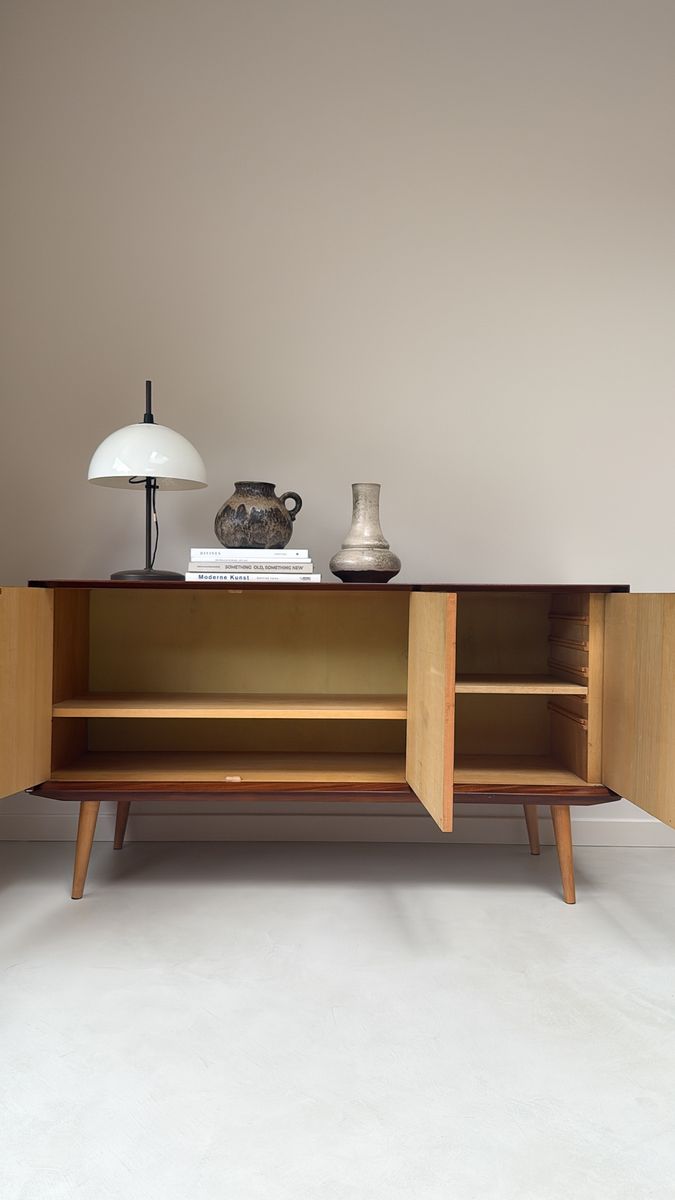 Vintage Houten Dressoir Met 3 Deurtjes Van Brantorps image 5