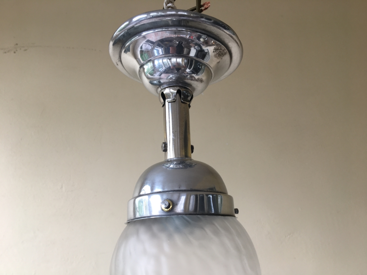Hanglamp Wc Lampje Hallampje Art Deco 1930 Frans image 4