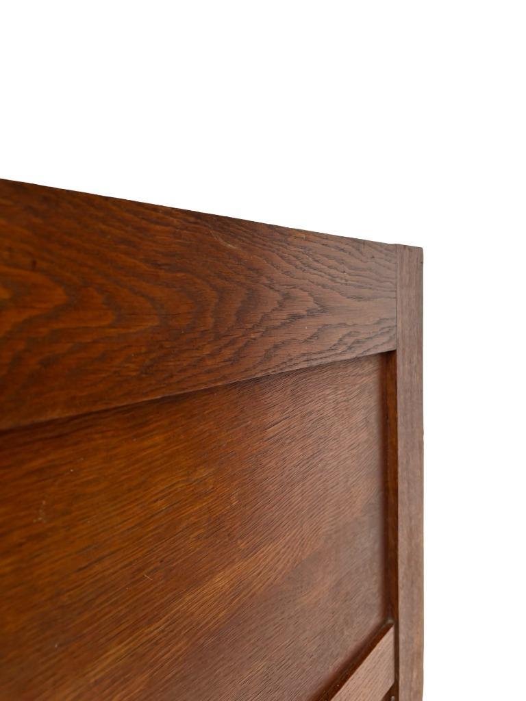 Antieke Oude Eiken Notariskast Eye Catcher Ladekast Jaren 30 image 16