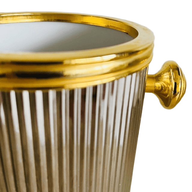 Vintage Verzilverde Wijnkoeler 1970’s Hollywood Regency image 5