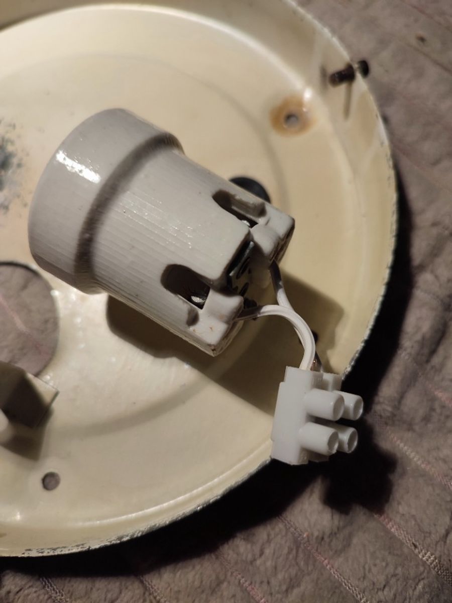 Vintage Guro Jaren '70 Plafondlamp Plafonnière Glas Vierkant image 6