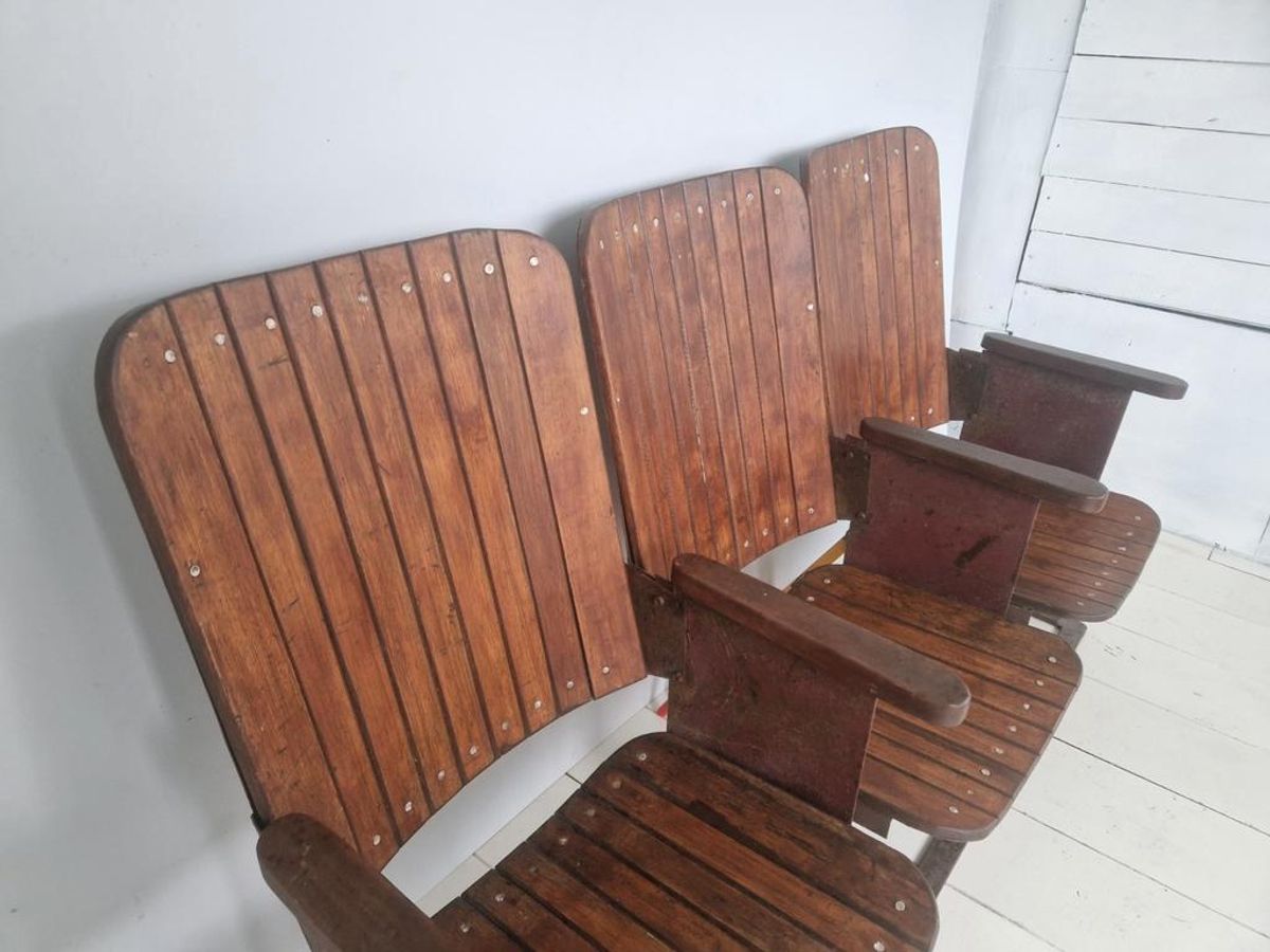 Jaren 30 Art Deco Cinema Bioscoop Stoelen Bankje image 4