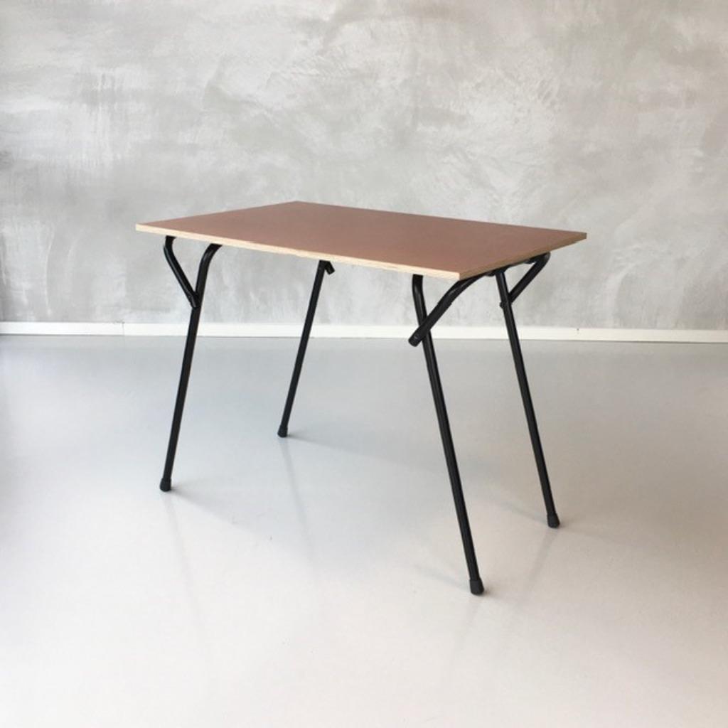 Retro Klaptafel Nieuw Bureau Lessenaar Buro School Tafel image 5