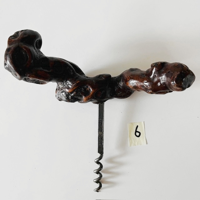 Vintage Franse Bernard Siret Kurkentrekker 6 Wortelhout Wijnstok 1930’s image 2