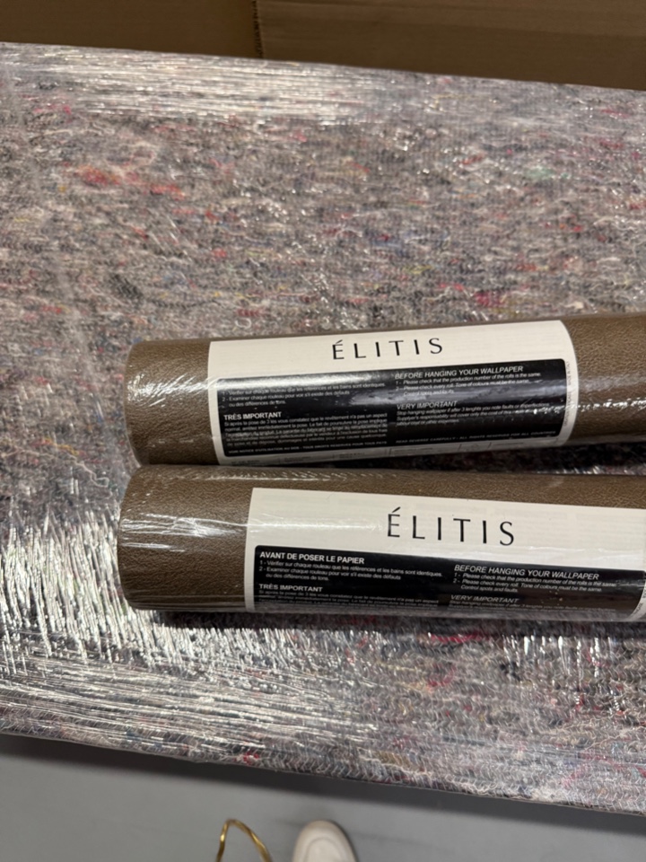 Elitis, Behang 2X Rol Leer Look, Bruin image 5