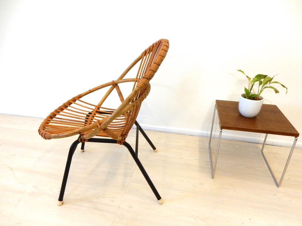 Retro Vintage Rotan Fauteuil Stoel Jaren 60 / 70 Riet image 4
