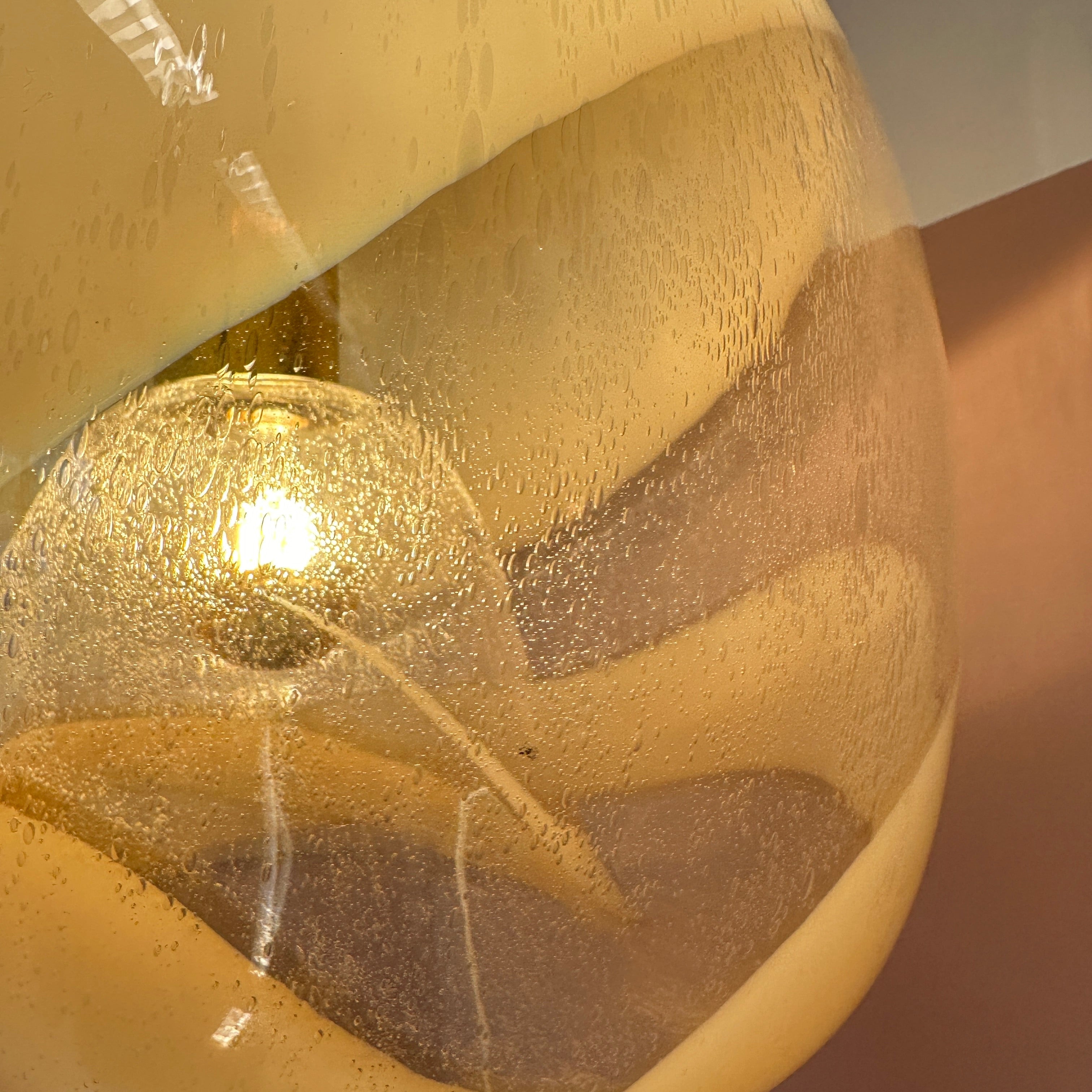 Italian Murano Glass Swirly Donut Hanging Light image 17
