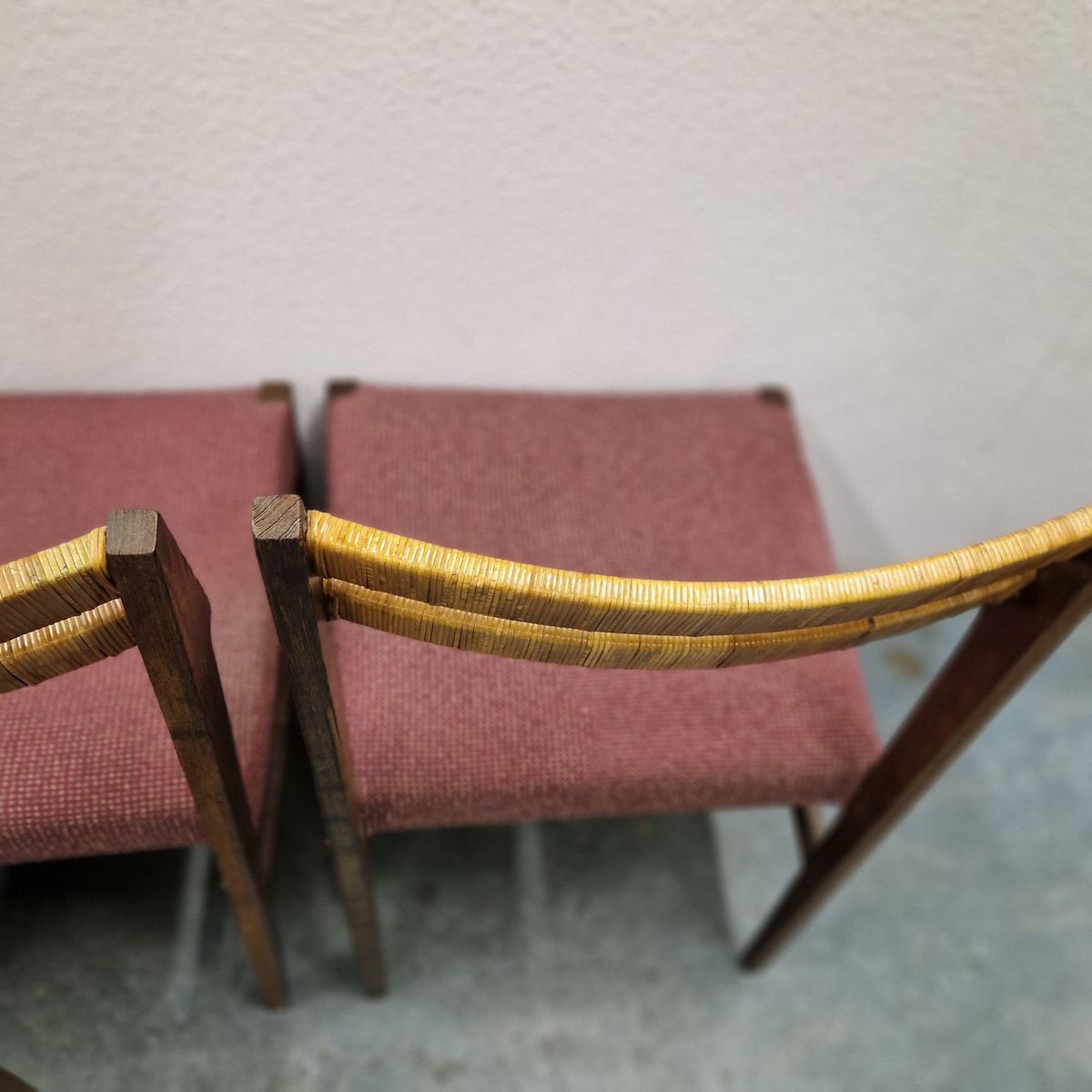 Set Van 6 Vintage Stoelen Eetkamerstoelen Jaren 60 Jaren 70 image 15