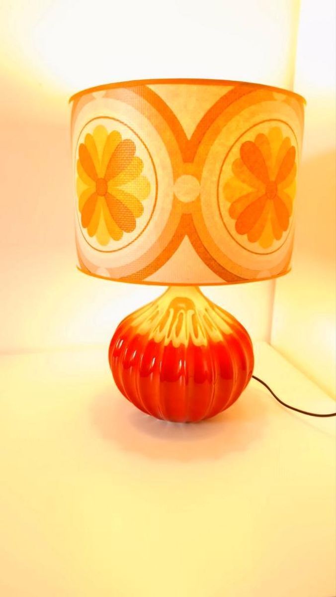 Retro Lamp Jaren 70 Stijl Schemerlamp Tafellamp image 8