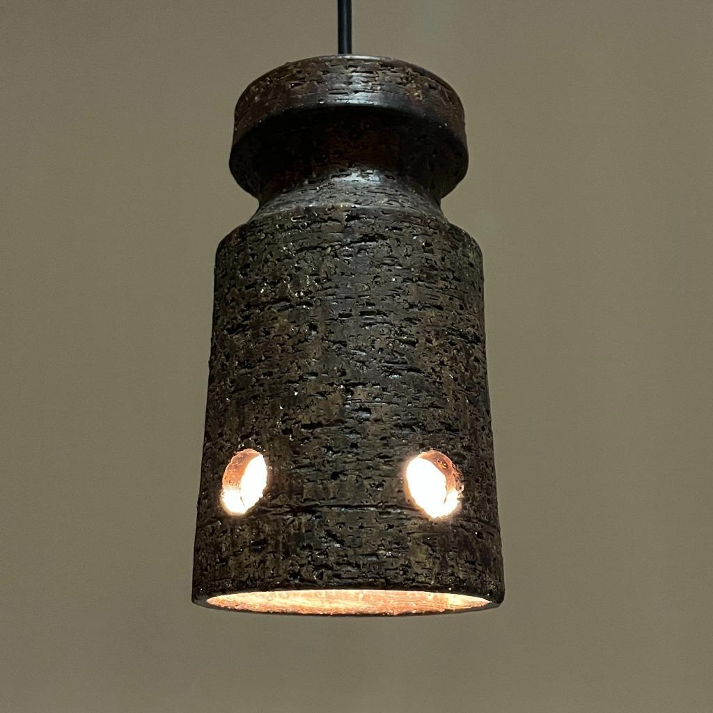 Jaren 70 Vintage Keramiek Hanglamp Herda image 6