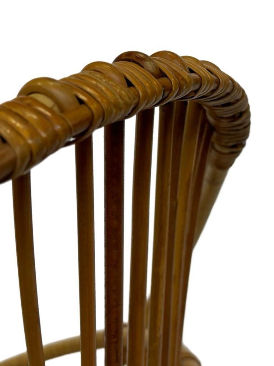 Vintage Rotan Stoel Dirk Van Sliedregt Rohe Noordwolde 1960 image 16