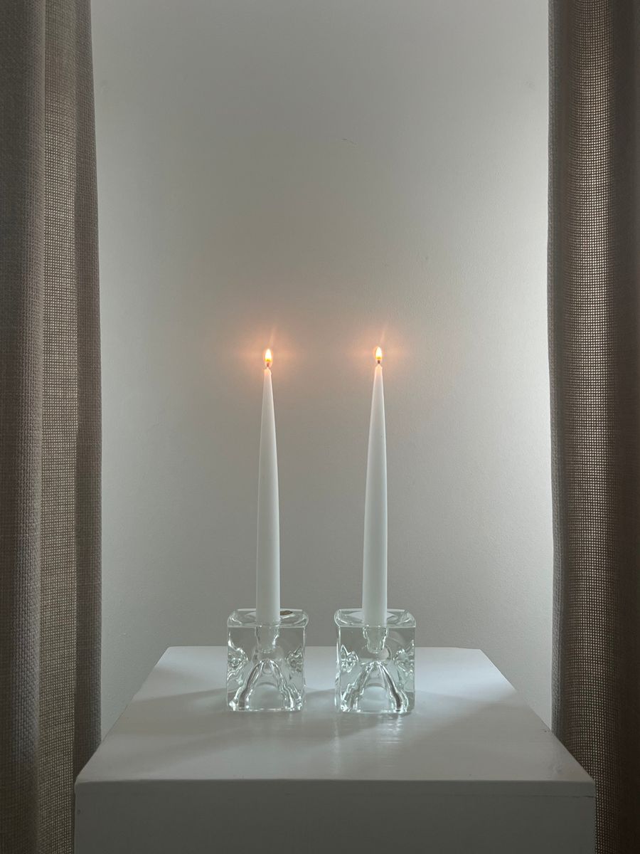 Vintage Glass Candle Holders – Set Of 2 By Rudolf Jurnikl image 5