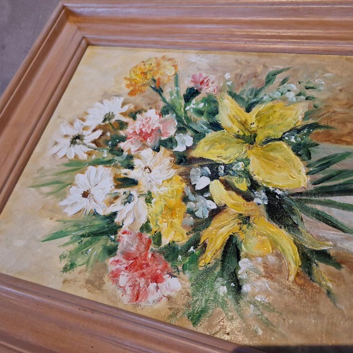 Vintage Schilderij Olieverf Op Doek image 5