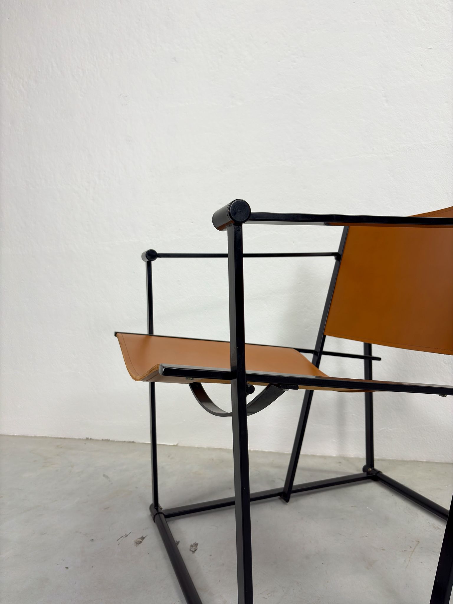 Vintage Pastoe Fm60 Fauteuil Cognac Tuigleer image 9