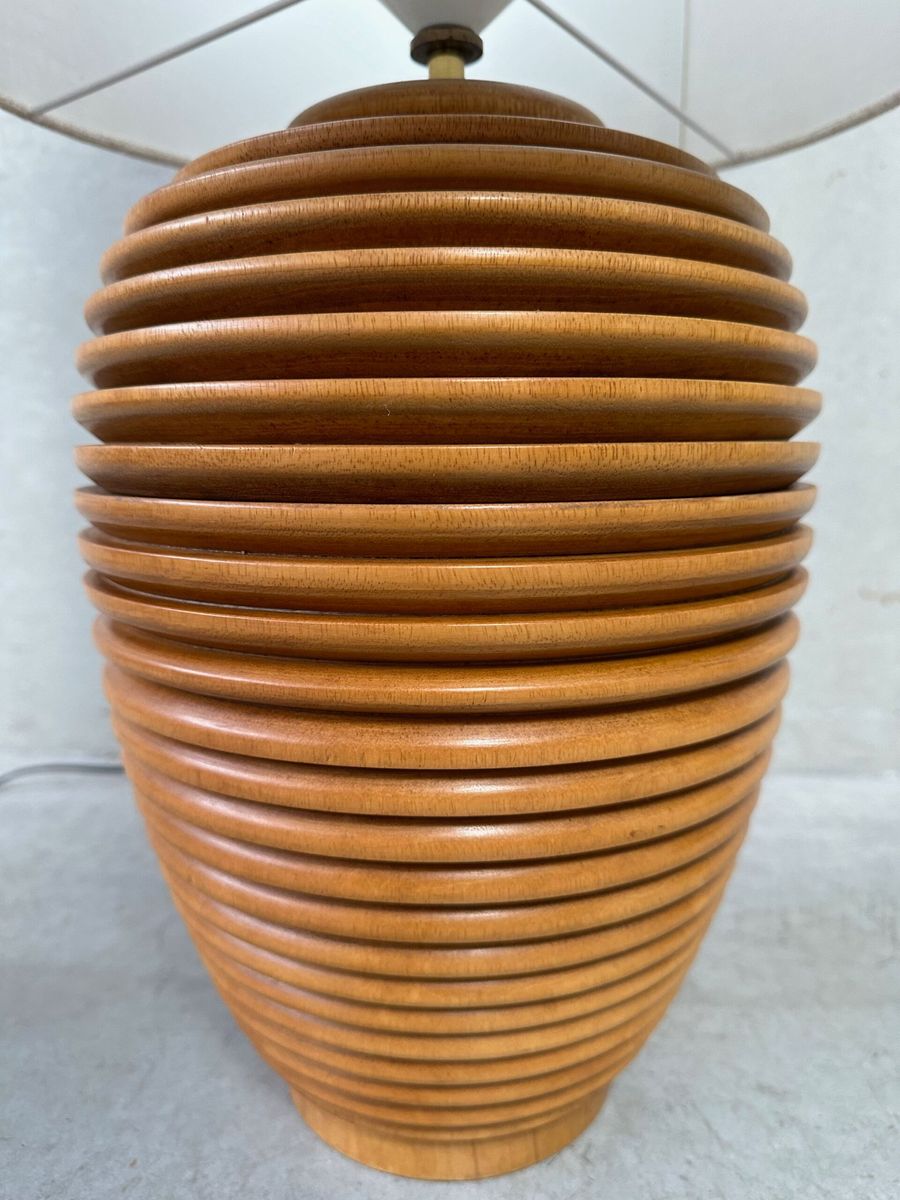 Vintage Xl Tafellamp – Hout image 5