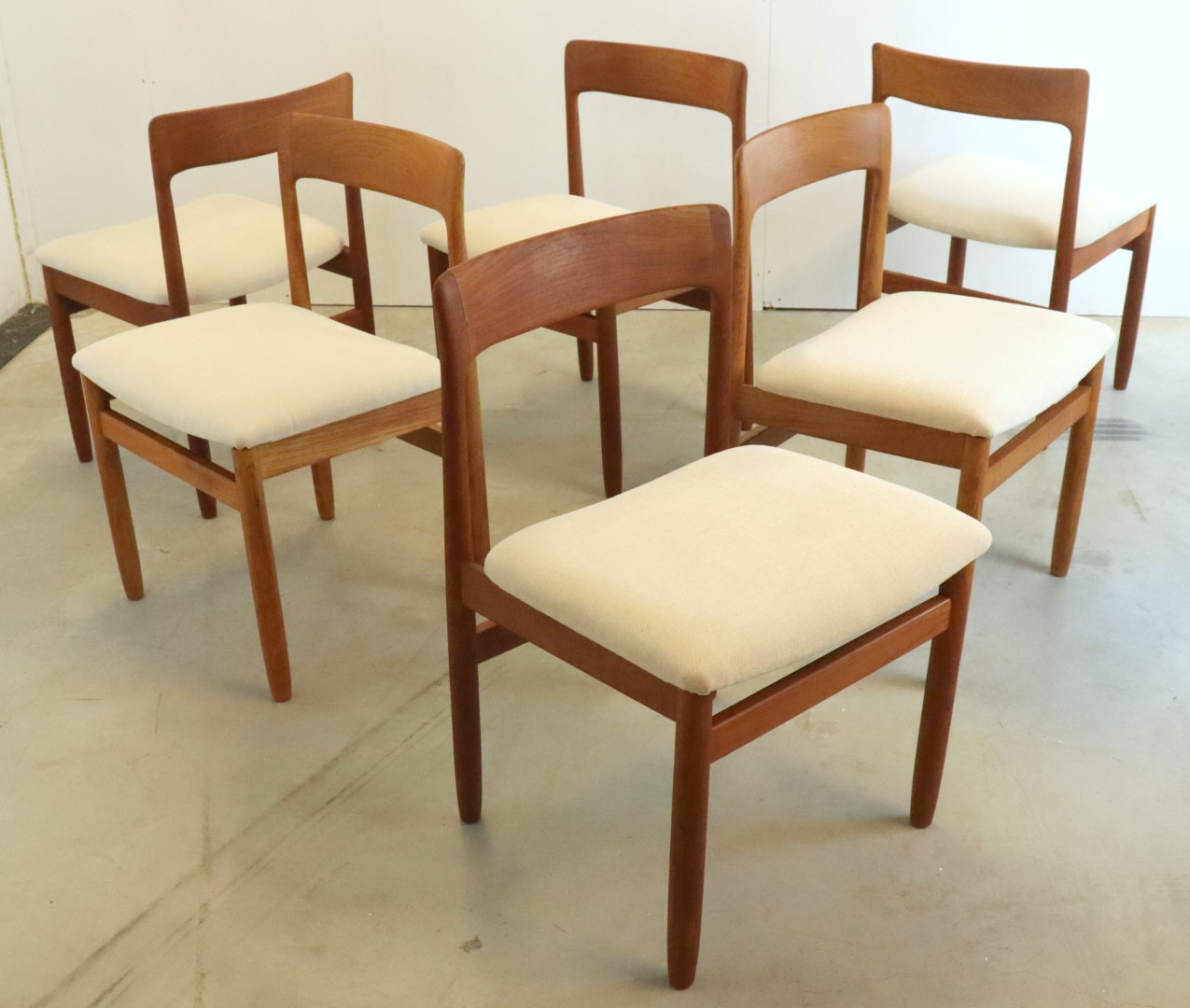 Set 6 A. Younger Stoelen Eetkamerstoelen Vintage Reupholstered image 16