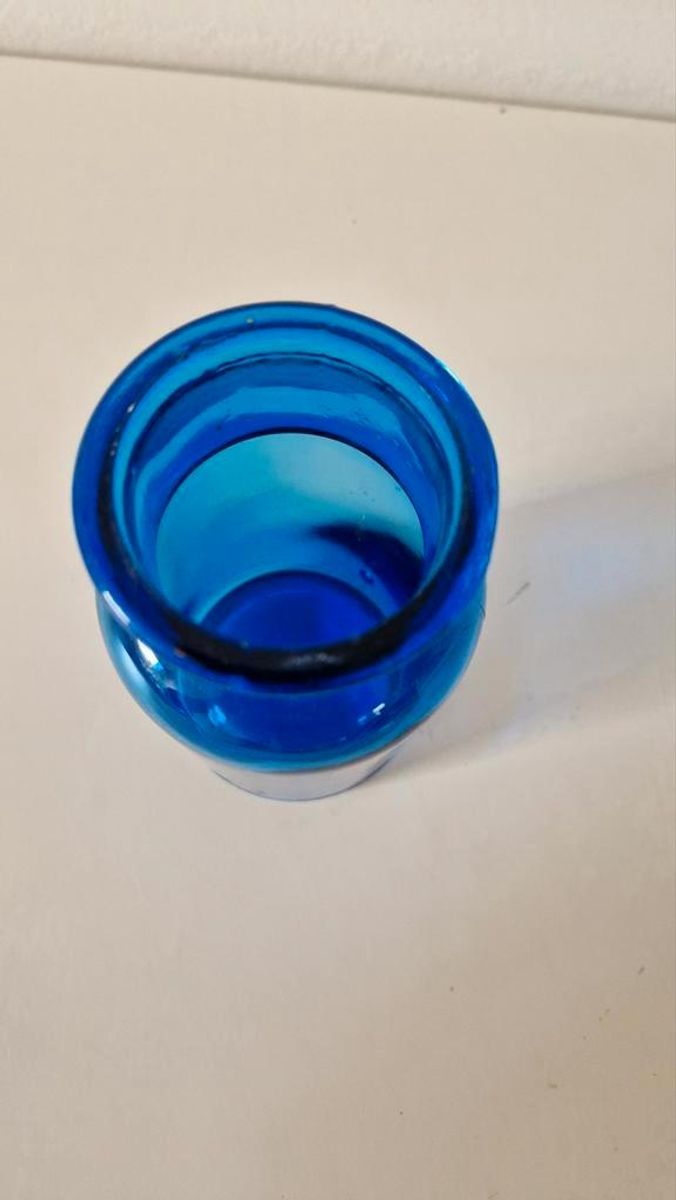 * Vintage Apothekers Pot Kobalt Blauwe Apothekers Potje image 6