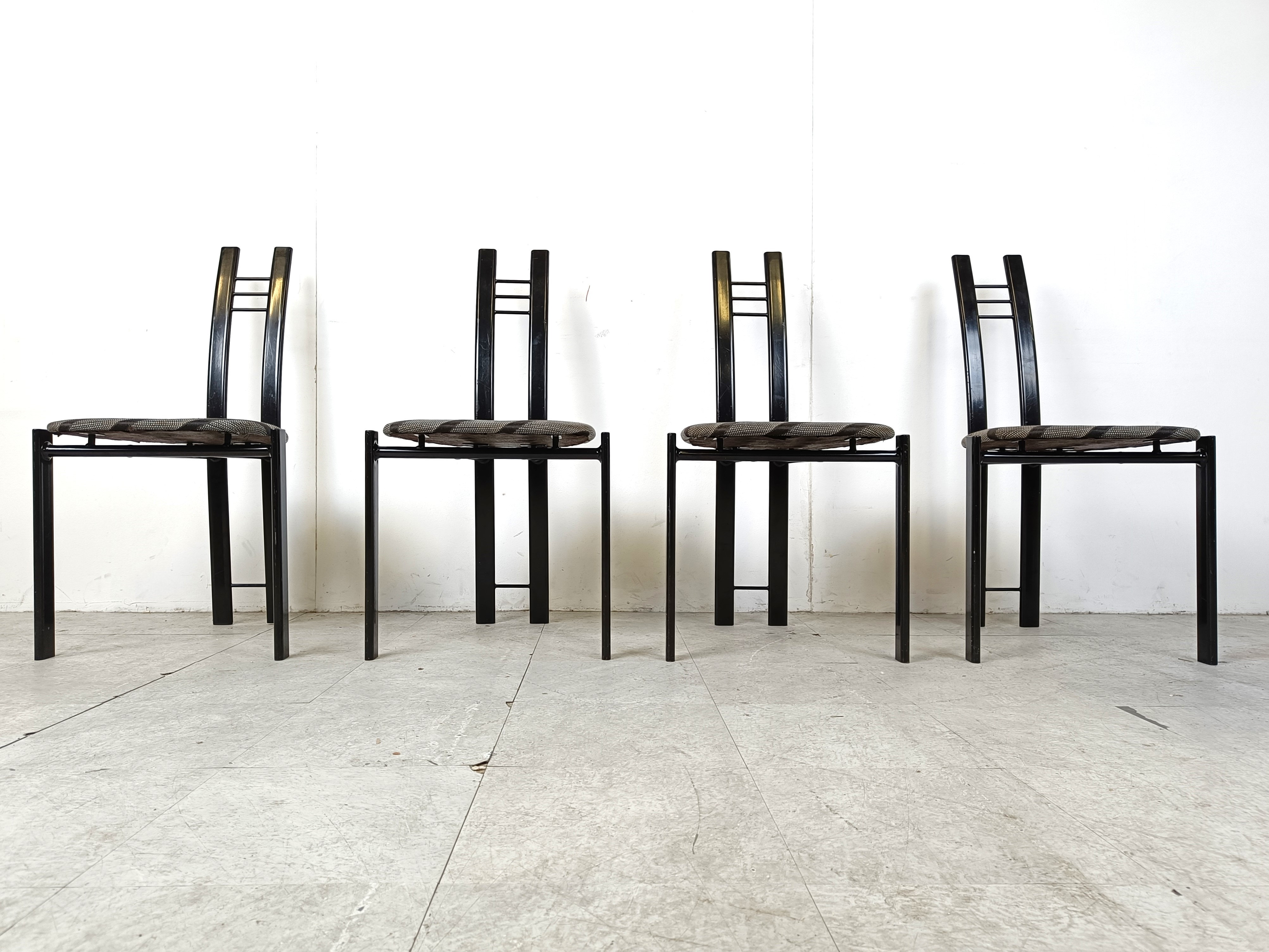 Post Modern Dining Chairs, 1980s Set Of 4 image 7