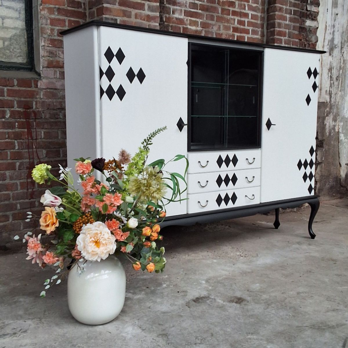 Servieskast Vitrinekast Gerestyled image 6